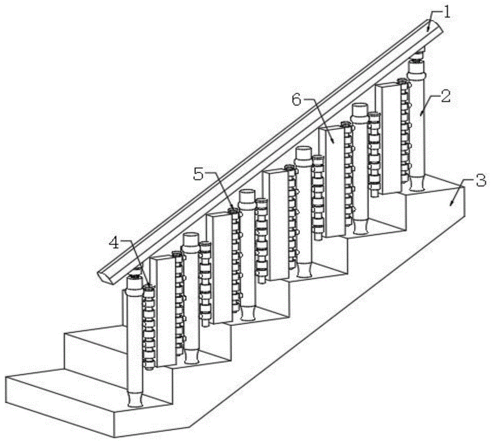 一种可拆卸木楼梯扶手结构的制作方法