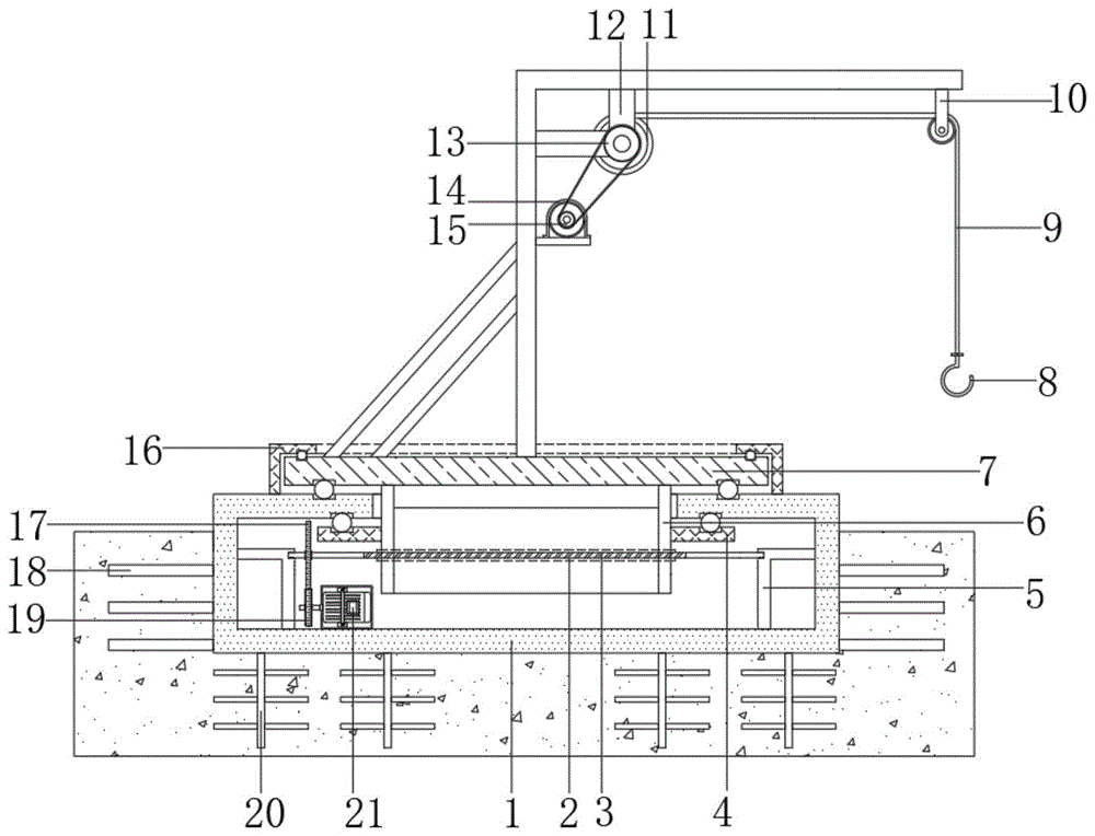 一种建筑施工用物料提升装置的制作方法