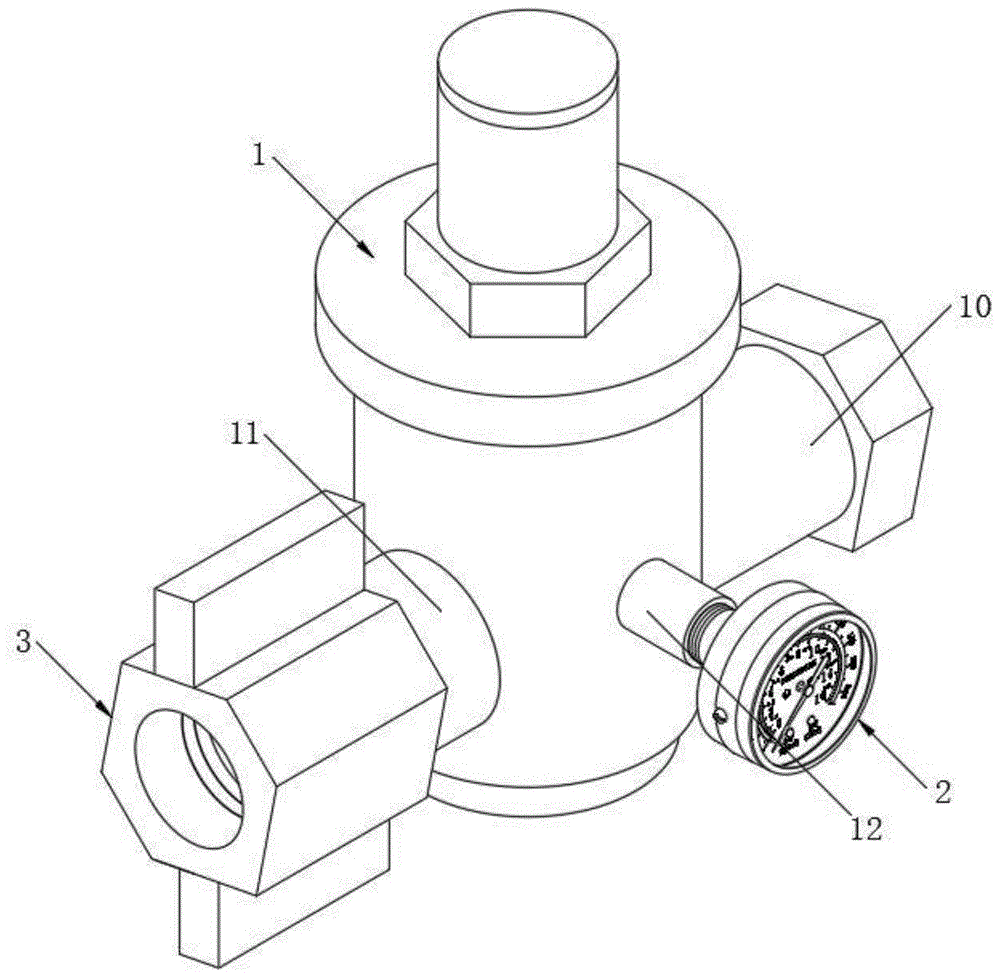一种自带压力指示表的减压阀的制作方法
