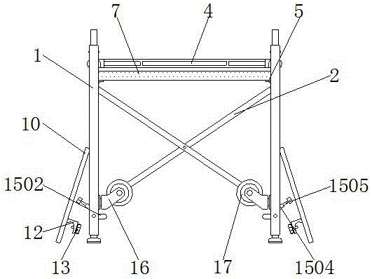 一种建筑用具有防护功能的脚手架的制作方法