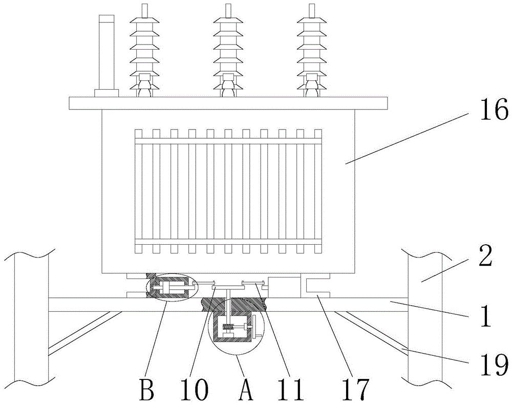 一种方便使用的变压器装载机架的制作方法