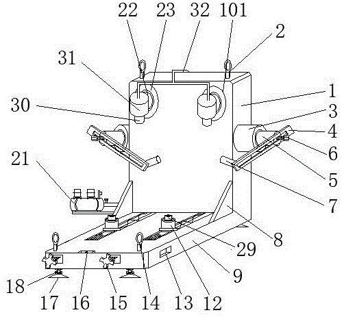 一种缸体卧加液压夹具的制作方法