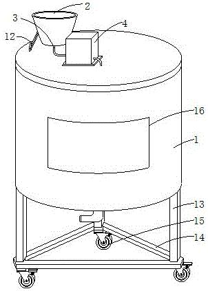 一种带有控制喂料结构的不锈钢计量罐的制作方法