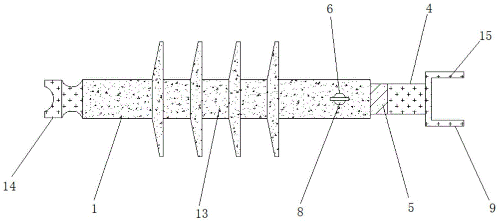一种横担故障识别防雷绝缘子的制作方法