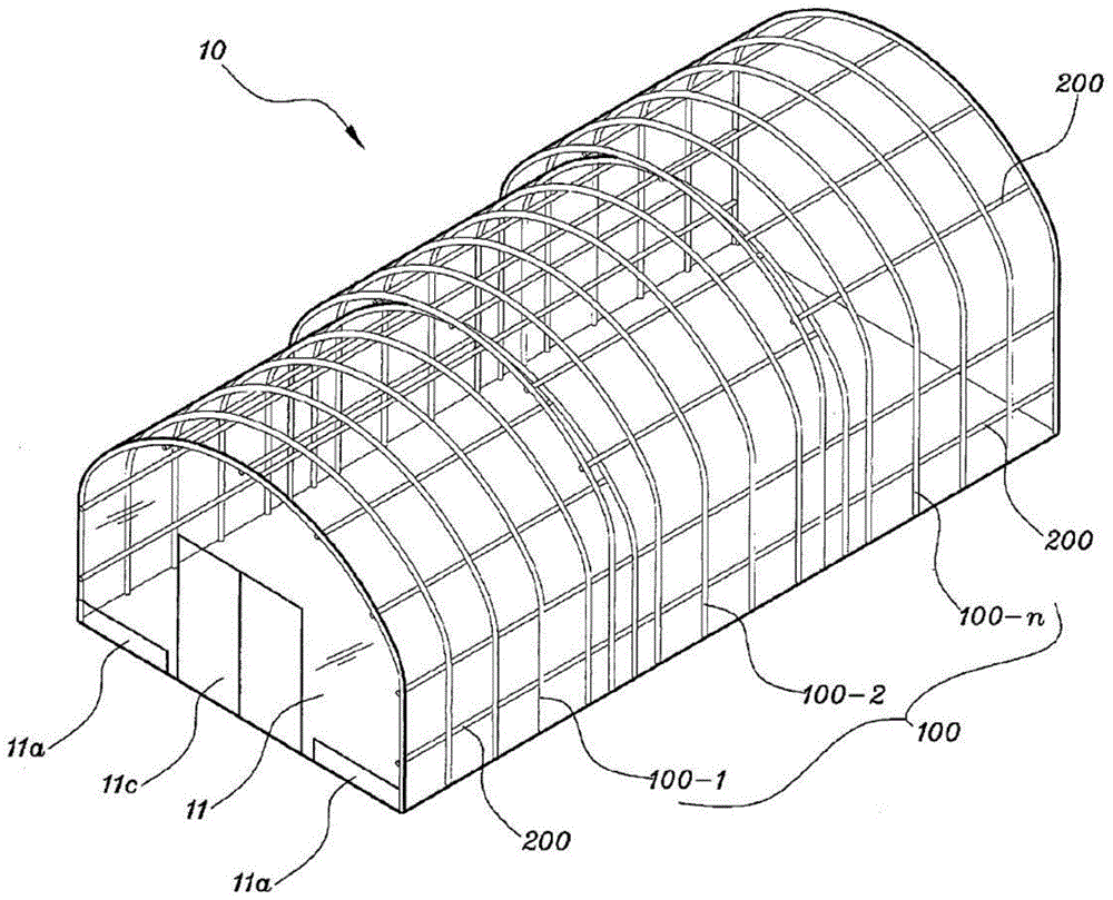 多级通风结构框架的塑料大棚的制作方法