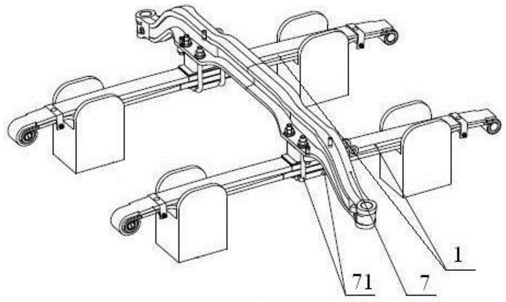 一种板簧固定端支架总成及其装配方法与流程