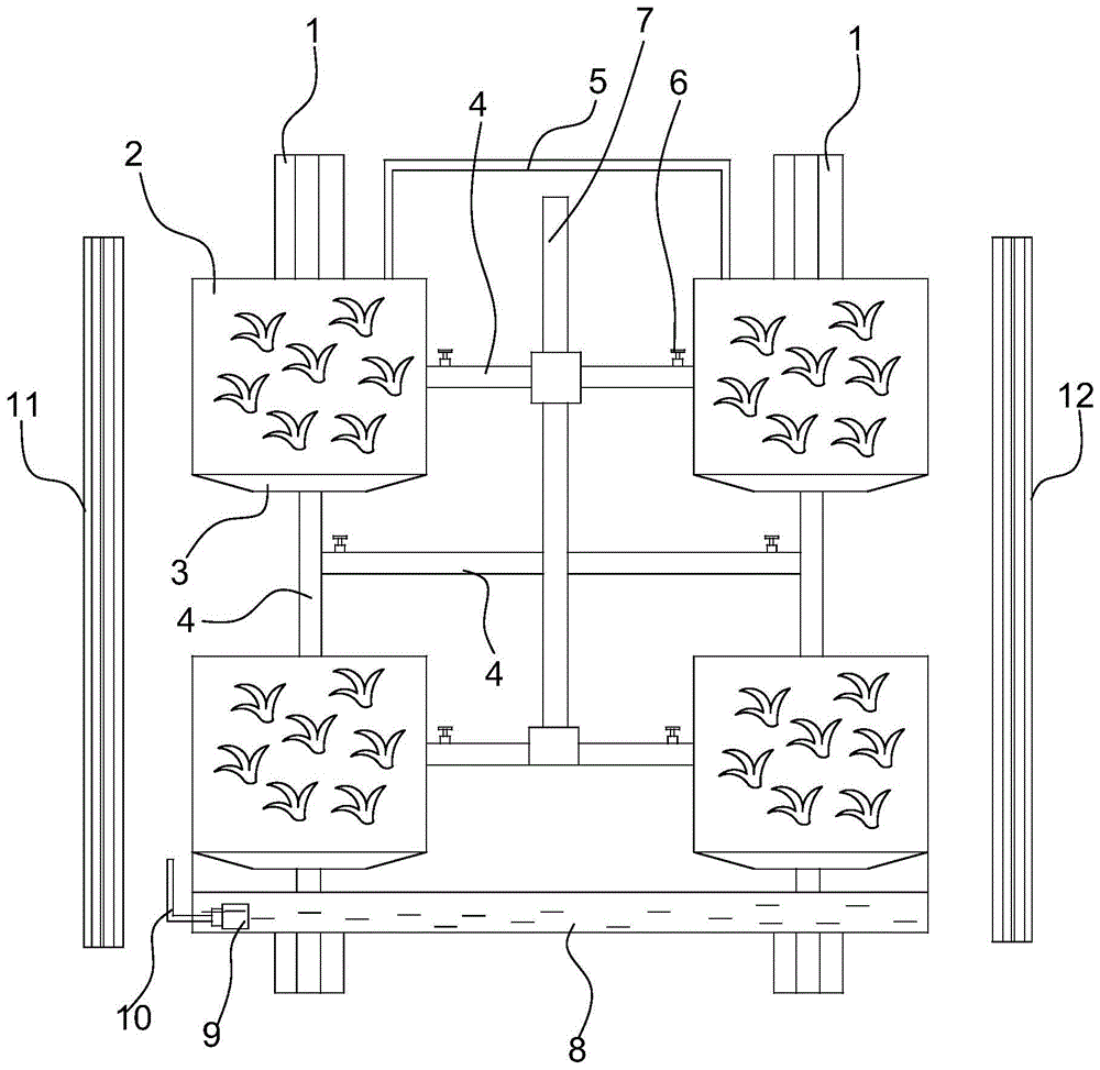 建筑物外墙环保植物墙体系统的制作方法