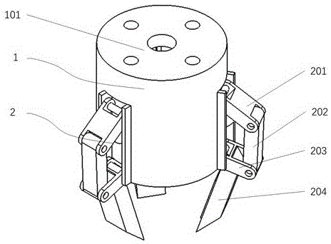 一种单驱动三指机械抓手的制作方法