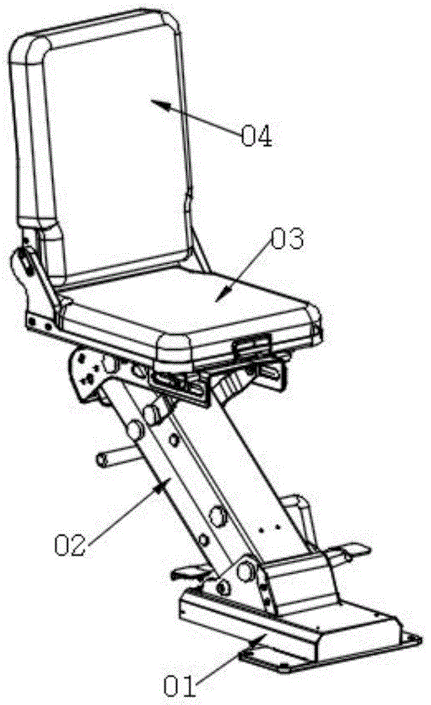 连杆组件、连杆折叠机构及可折叠、隐藏式无人驾驶座椅的制作方法