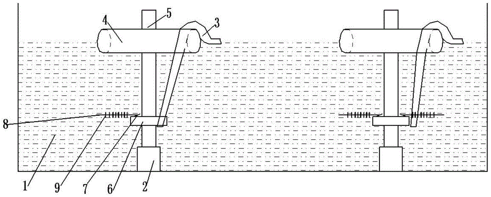 养鱼池增氧机构的制作方法