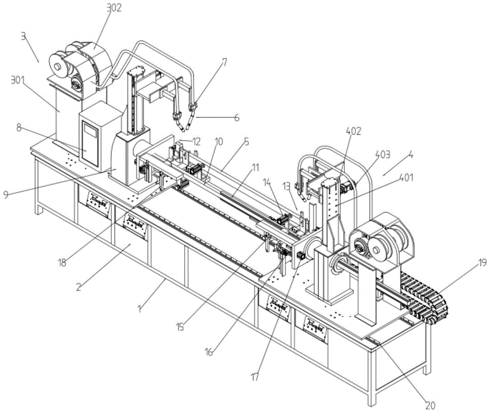 一种双工位自动旋转货架横梁焊接机的制作方法