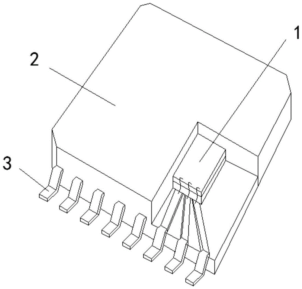 一种光纤耦合边收型探测器封装芯片包装结构的制作方法