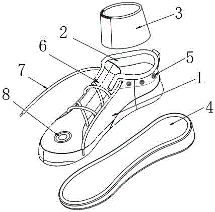 一种可有效防止脚踝扭伤的登山鞋的制作方法