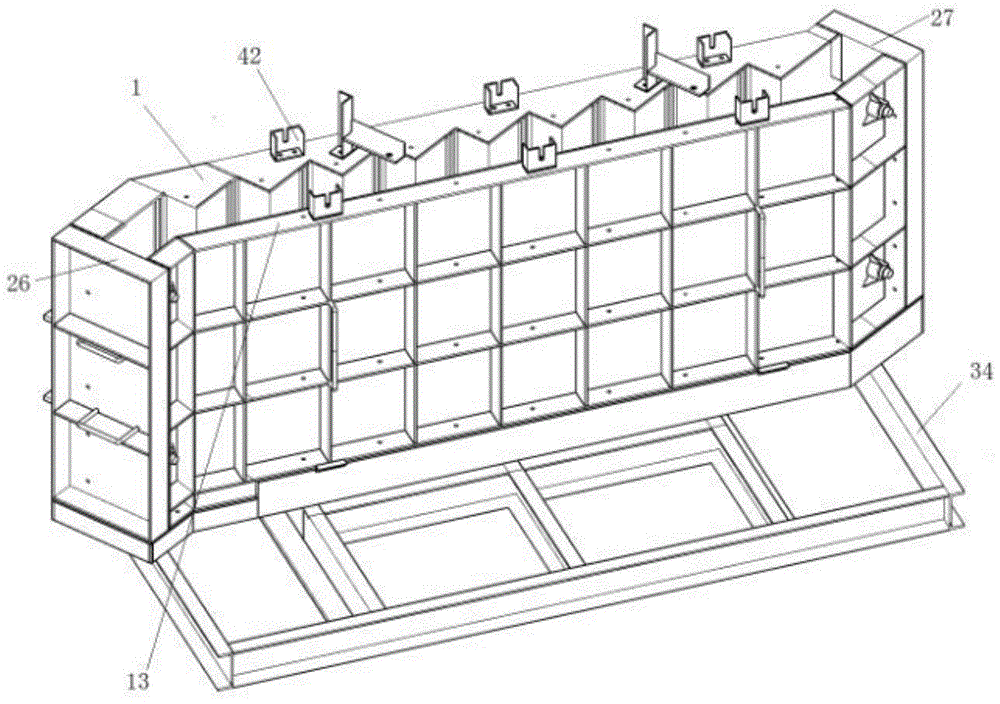 装配式预制钢筋混凝土楼梯构件钢与高分子材料组合模板的制作方法
