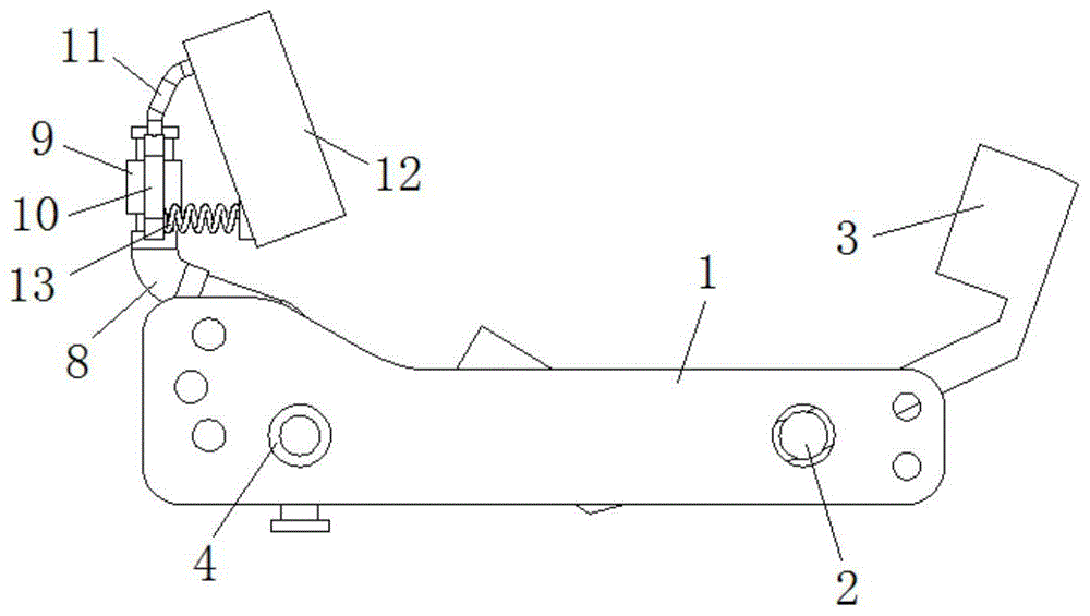 一种摩托车拖架用车轮止动架的制作方法