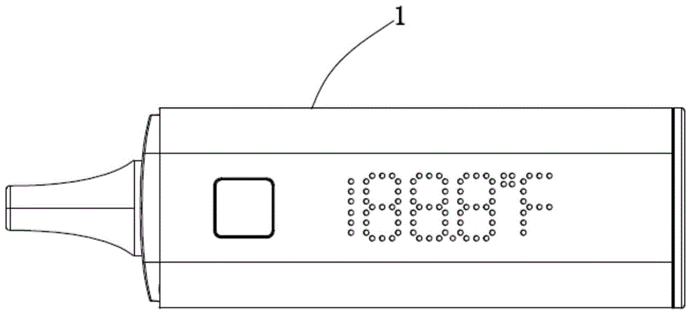 一种点阵式显示结构及耳温枪的制作方法