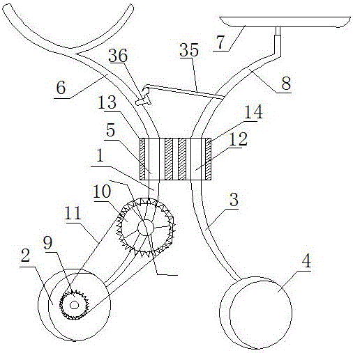 一种简易自行车的制作方法