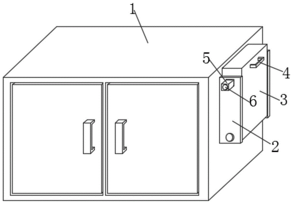 一种带有吹风机收纳区域的浴室柜的制作方法