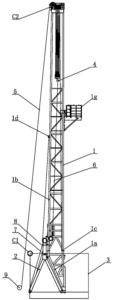 钻机井架安全起升作业方法与流程