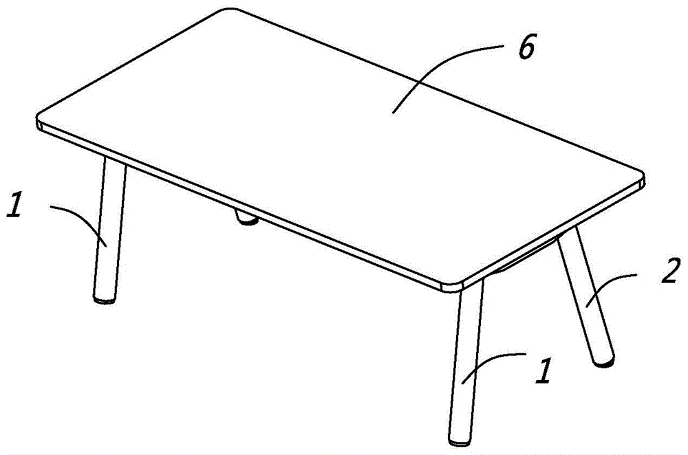 一种倾斜桌腿式升降桌的制作方法