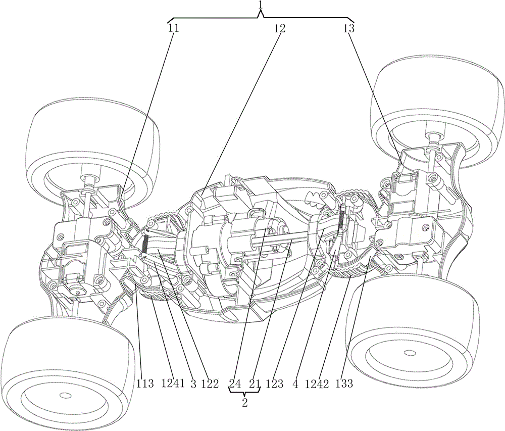 一种扭转玩具车的制作方法