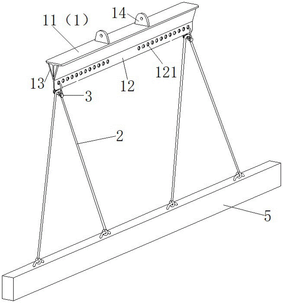 一种用于预制混凝土构件的直线四点吊通用起吊装置的制作方法