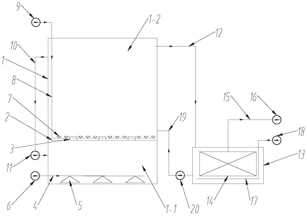 高塔式A/O-MBR反应器的制作方法