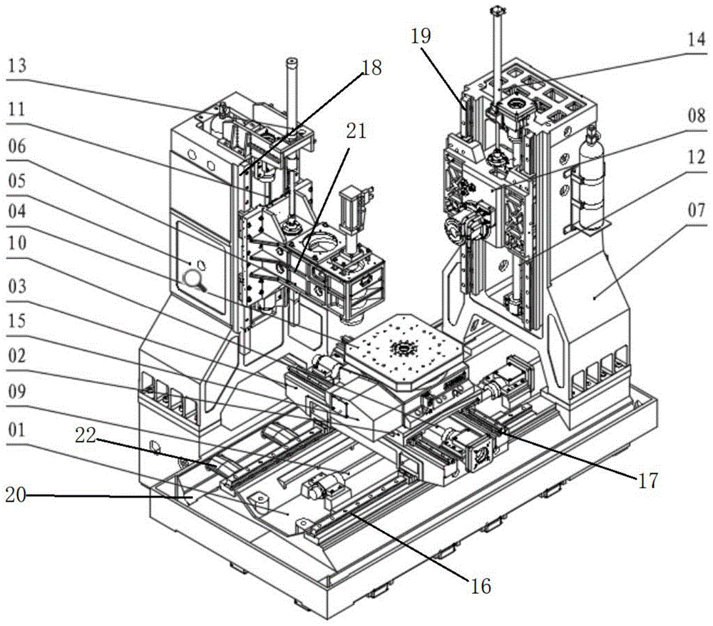 一种新型结构的立卧复合加工中心及其加工方法与流程