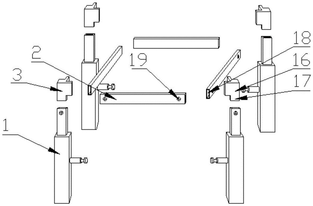 一种桌台的桌腿与框架连接结构的制作方法