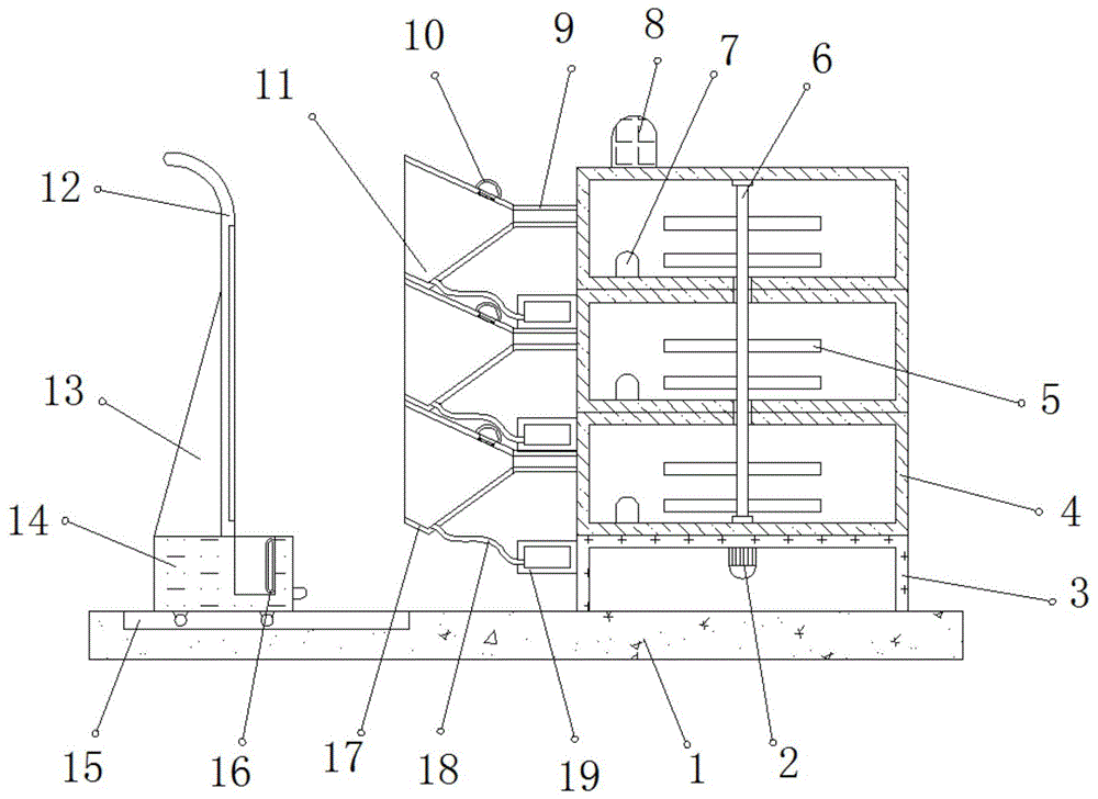 一种用于建筑工程模具制作的多颜色喷漆装置的制作方法