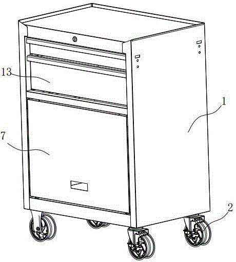 一种上翻门工具箱的制作方法