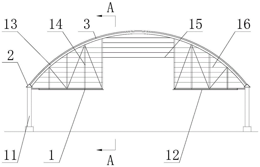 组合式机库门框结构的制作方法