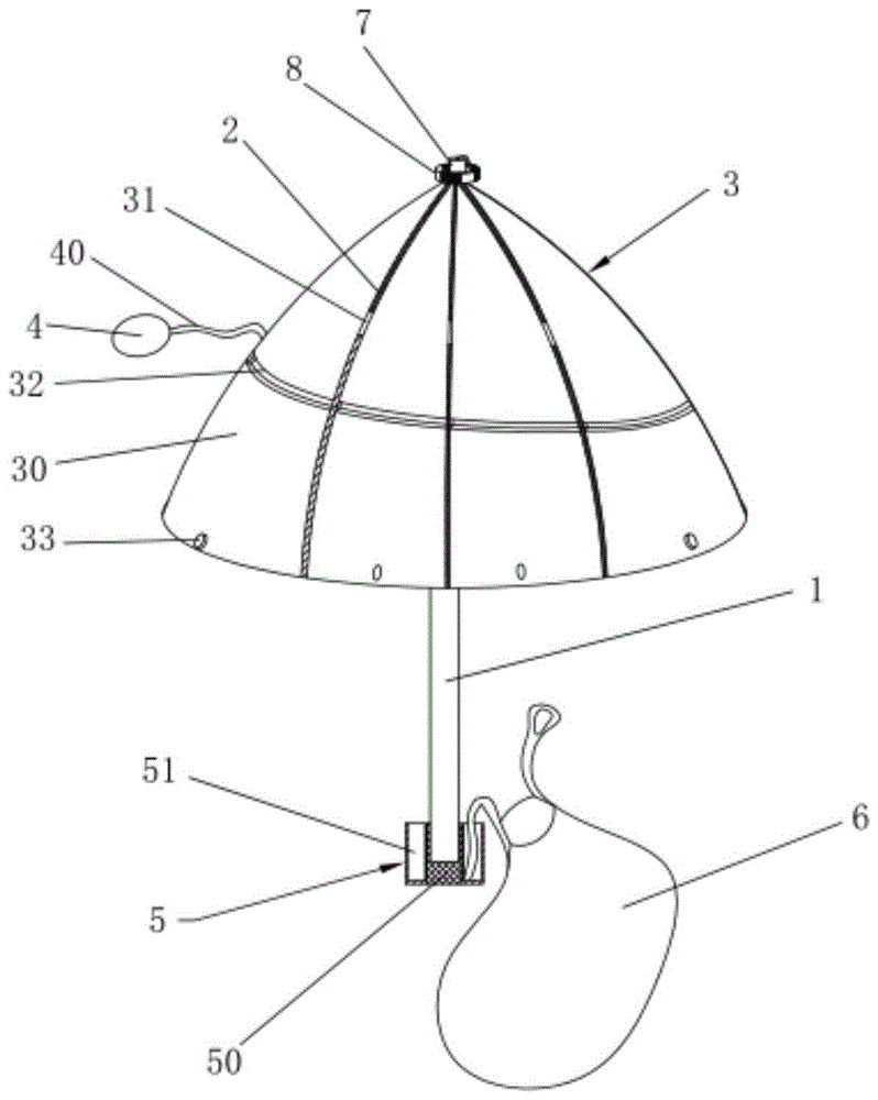 新型三折伞的制作方法