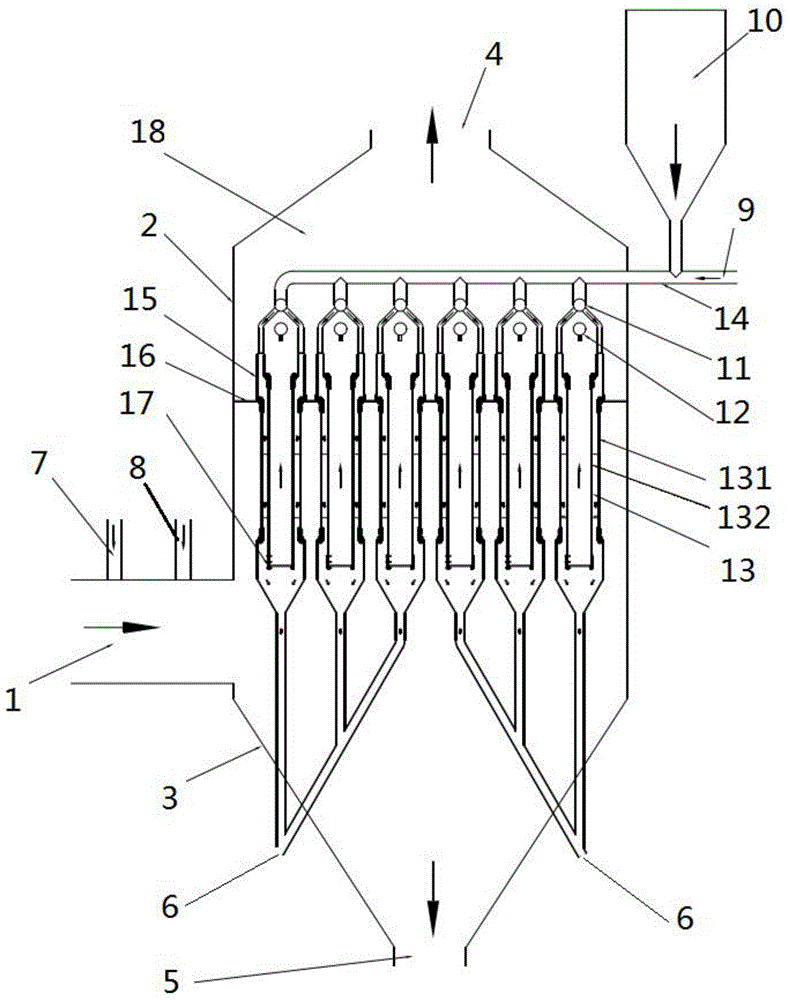 一种基于粉体催化剂的脱硝及除尘一体化设备的制作方法