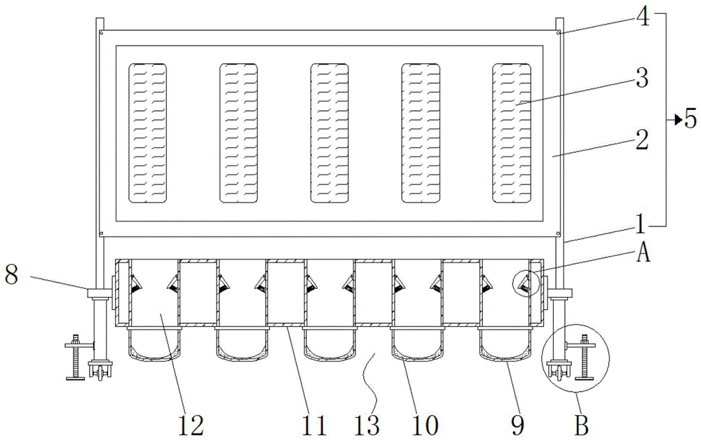 一种防护性好的建筑施工用管材保护架的制作方法