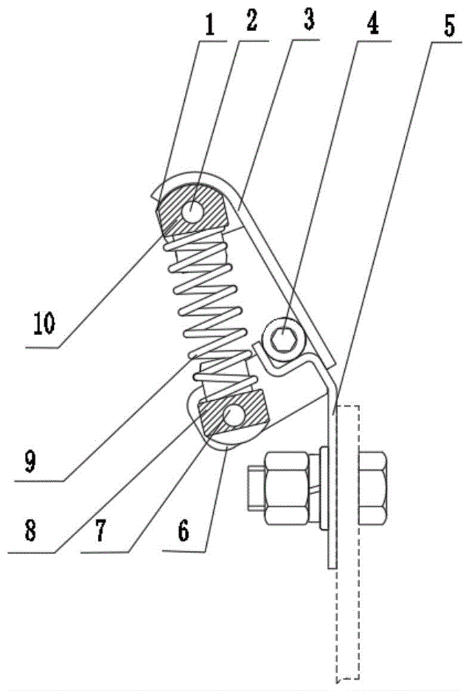 一种滚动式空预器柔性密封活动弹簧座装置的制作方法