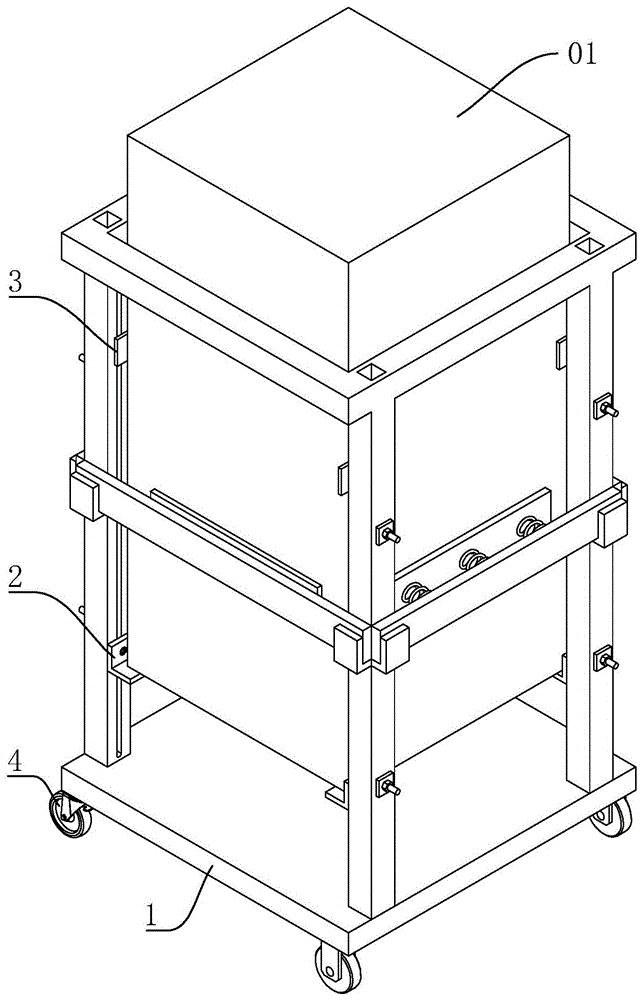 机柜运输架的制作方法