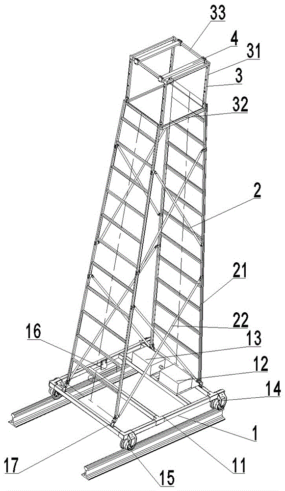 一种接触网作业梯车用高空作业框的制作方法