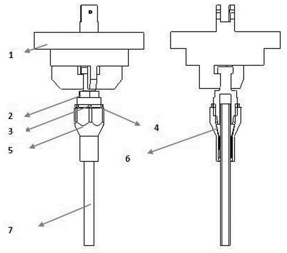 一种光纤预制棒烧结吊杆夹持装置的制作方法