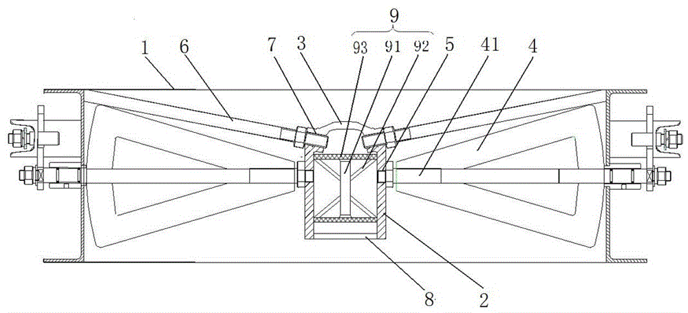 一种D式离心风机圆形调节门的改进型锥心体的制作方法