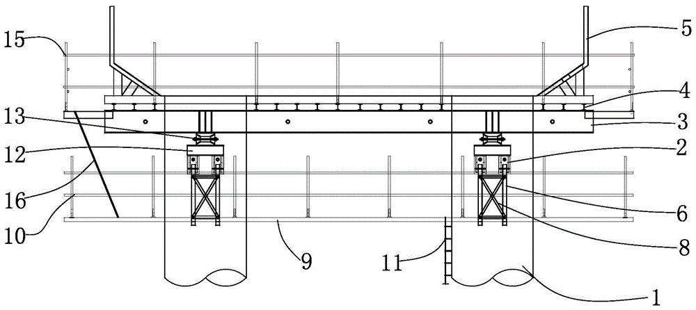 一种组合式高墩盖梁施工支架的制作方法