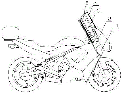多功能双轮摩托车伸缩晴雨架的制作方法
