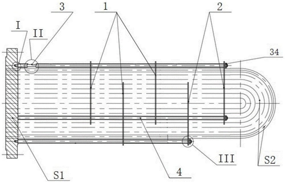 一种U型管换热器折流板组件及其固定密封方法与流程