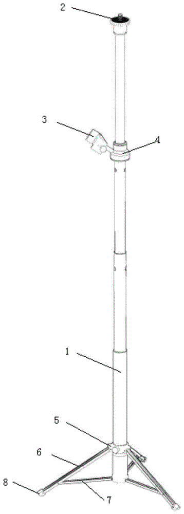 一种用于3D建模的三脚支架的制作方法