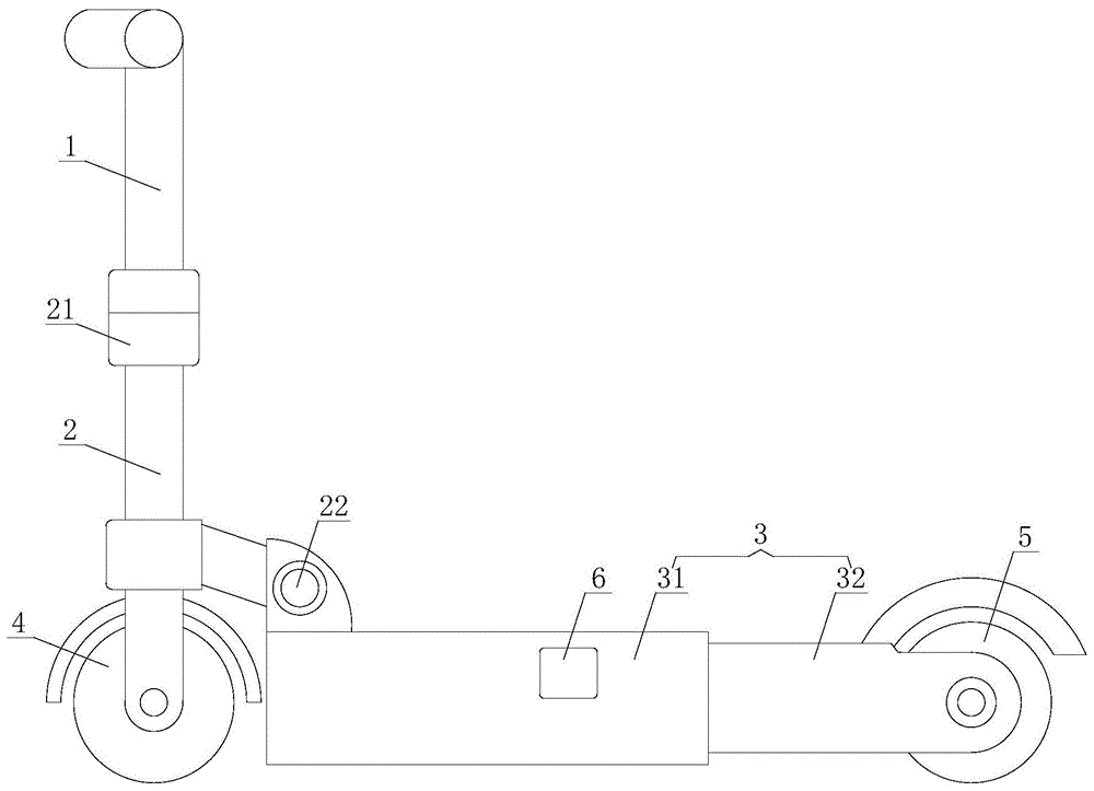 一种电动折叠滑板车的制作方法