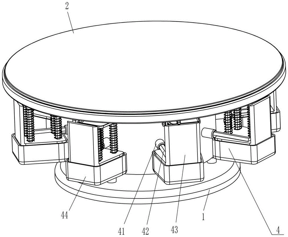 一种桌椅一体式圆桌的制作方法