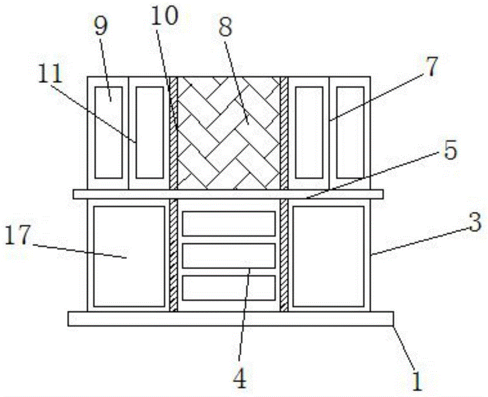 一种可自由装配的酒柜结构的制作方法
