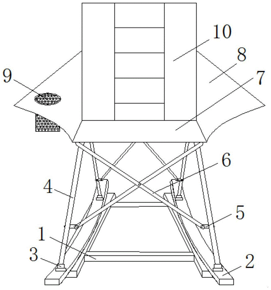 一种可拆卸的组合式折叠摇椅的制作方法