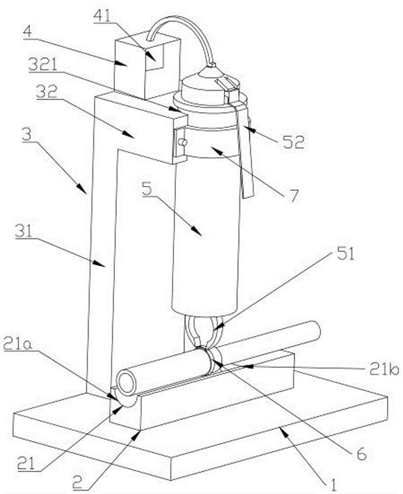 塑料管接抱箍的钳口治具的制作方法