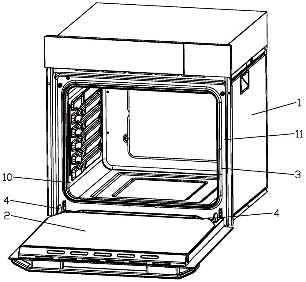 蒸烤一体机的门密封结构的制作方法